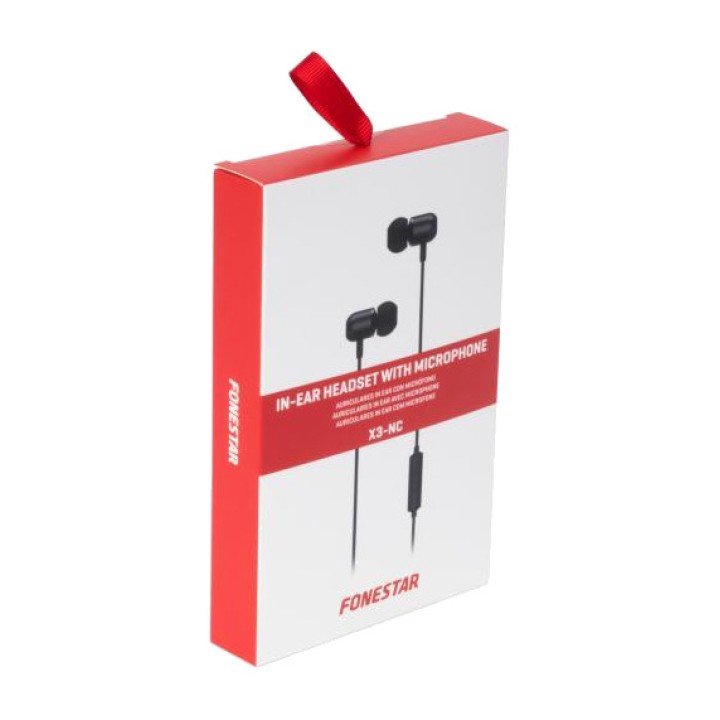 FONESTAR Alumínium intraaurális fejhallgató mikrofonnal és