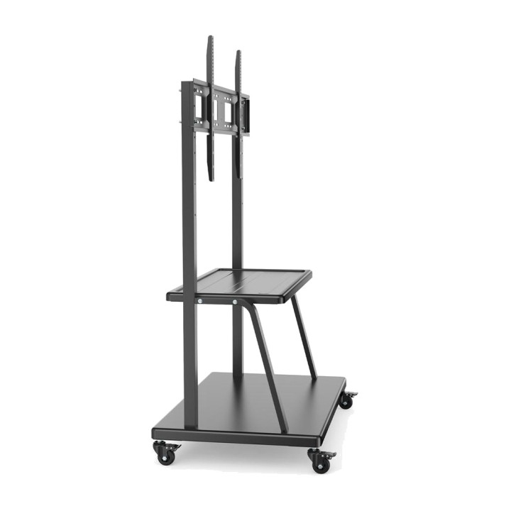 EWENT Soporte de suelo con ruedas y estante para televisor