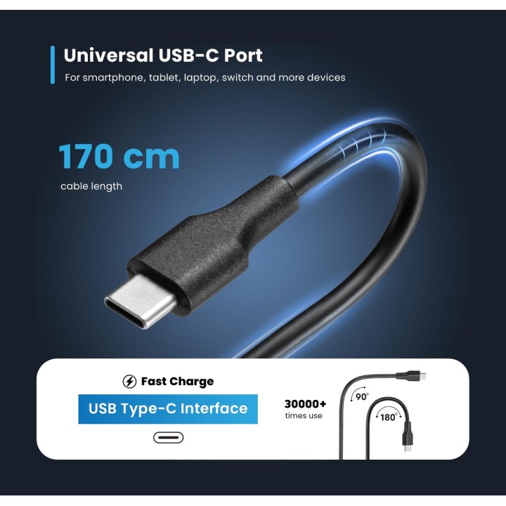 EWENT USB-C-Ladegerät für Laptops mit Power Delivery EW3982