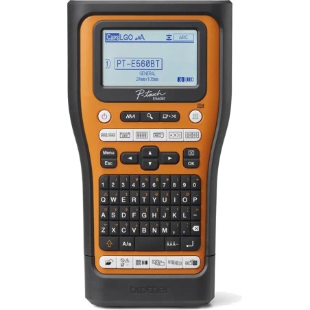 étiqueteuse industrielle avec mallette p-touch pt-e560btvp tze hse 24mm-bluetooth