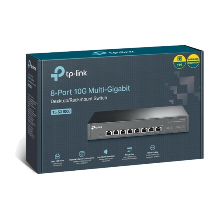 TP-LINK 8-port 10G unmanaged desktop and rack switch
