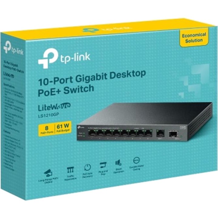 TP-LINK Switch Gigabit non manageable 10 ports avec 8 PoE+