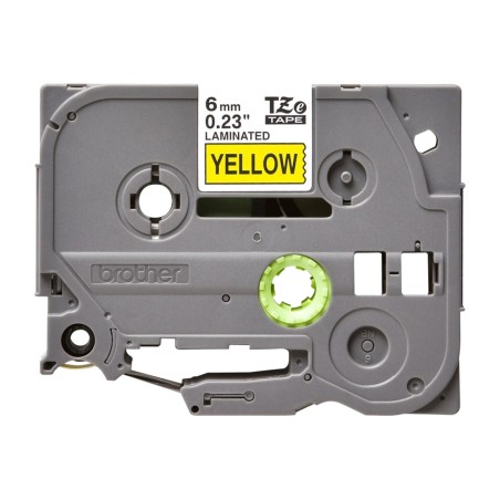 laminált szalag, fekete sárga alapon, feliratozógéphez tze-611 6mm