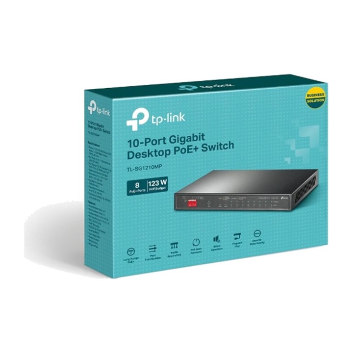 TP-LINK Unmanaged Gigabit-PoE+-Switch mit 10 Ports für