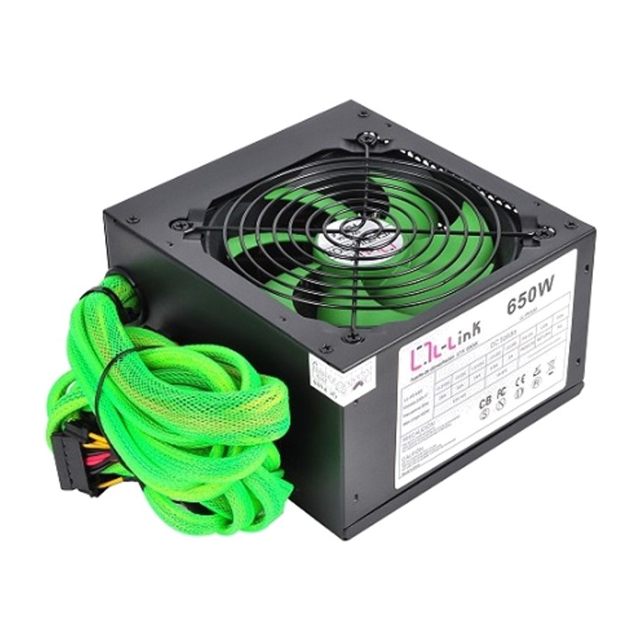 L-LINK Alimentatore silenzioso per PC ATX-650W 120MM