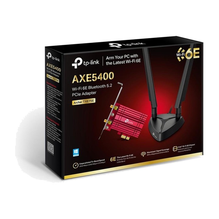 TP-LINK Carte réseau PCIe WiFi 6E tri-bande ARCHER-TXE75E