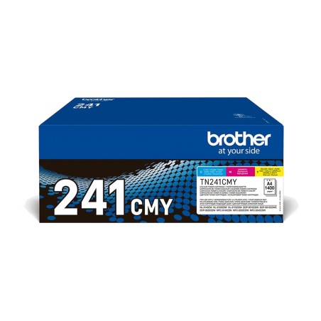 pack mit 3 original-tonerkartuschen für laserdrucker tn-241cmy