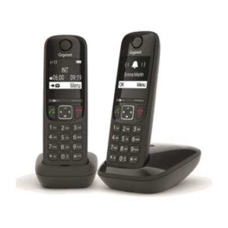 telefono fisso cordless dect con 2 portatili as690 duo