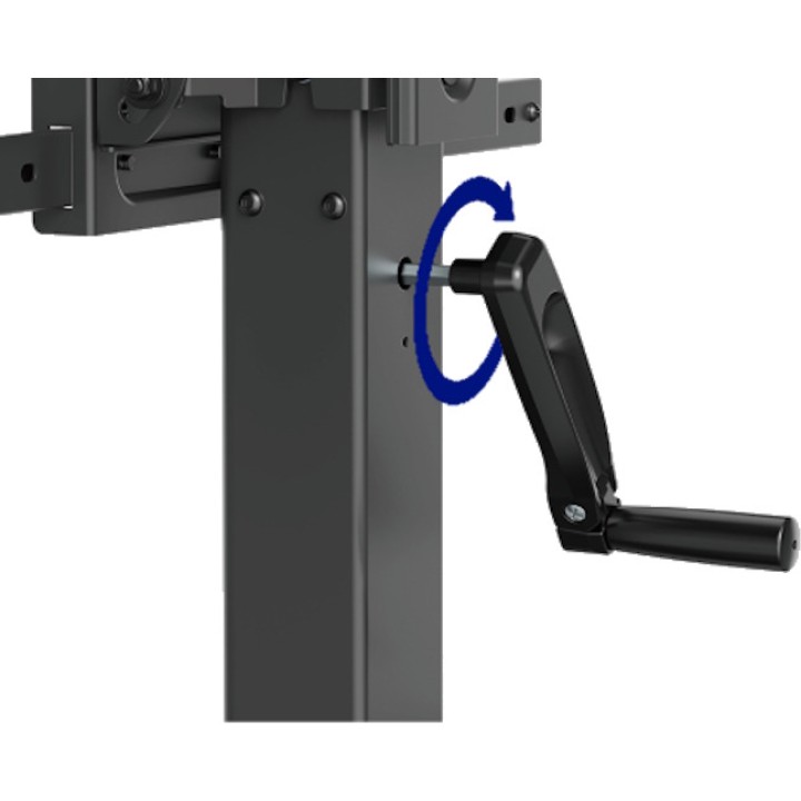 EWENT Floor stand with wheels and crank-adjustable height