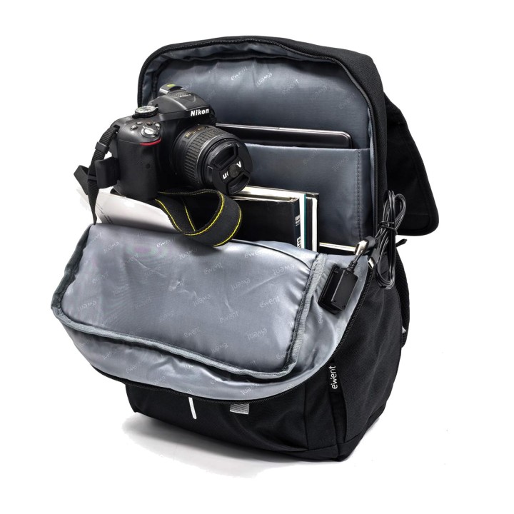 EWENT Mochila enrolável de estilo vintage para notebook