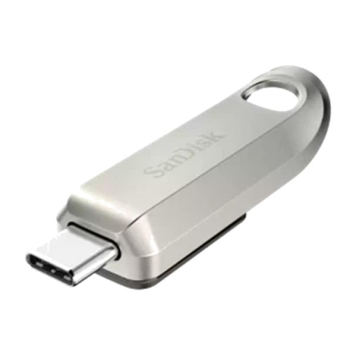 SANDISK Memoria USB tipo C metálica con anilla ULTRA-LUXE
