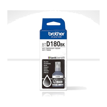 original ink bottle for tank printer btd180bk 108ml