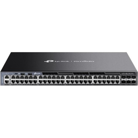 switch gestionado l3 apilable de 48 puertos gigabit con 6 ranuras sfp+ 10g omada sg6654x