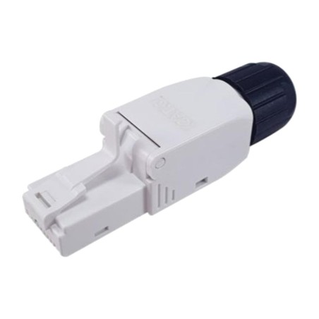 packung mit 5 werkzeuglosen rj45-netzwerksteckern 121162 cat6a utp