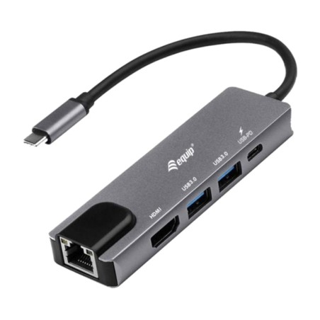 multiport adapter usb-c 5 v 1 s hdmi, gigabit omrežjem in polnjenjem pd rj45 3.2 gen1 100w