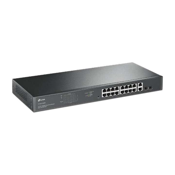 TP-LINK 18-port managed Gigabit switch with 16 PoE+