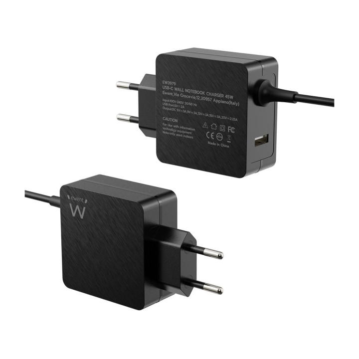 EWENT Wall charger with Power Delivery and an additional