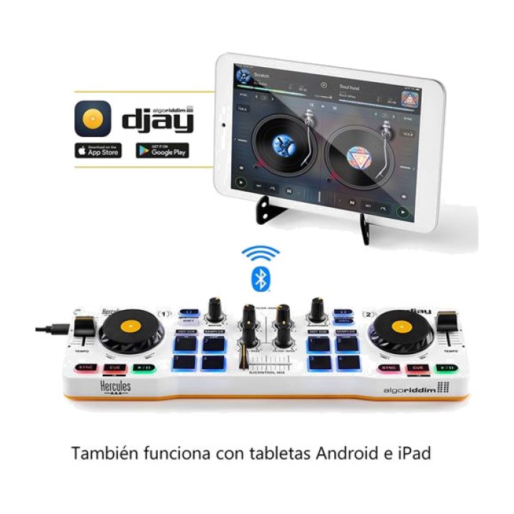 HERCULES Controller DJ wireless Bluetooth per smartphone e
