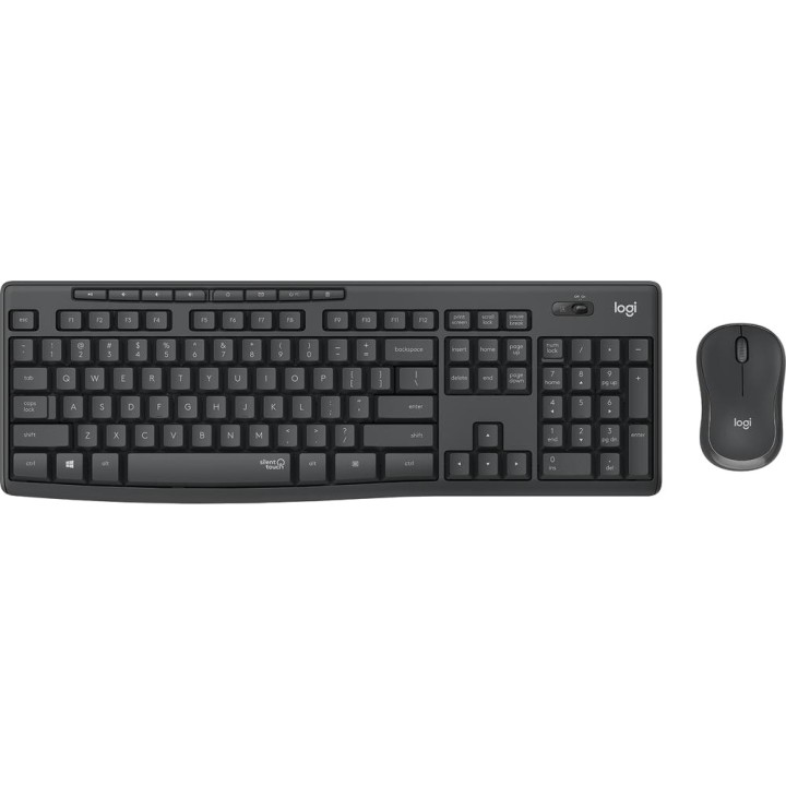 LOGITECH Portuguese wireless silent keyboard and mouse combo