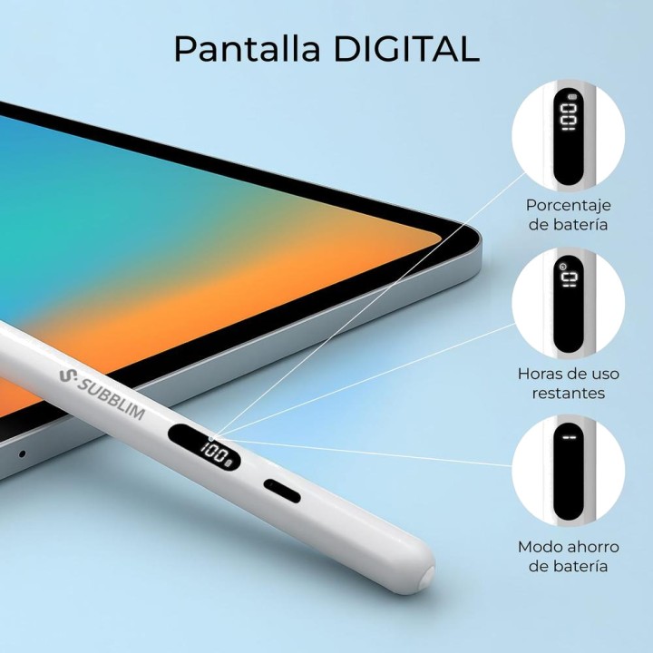 SUBBLIM Wiederaufladbarer Digitalstift für iPad mit