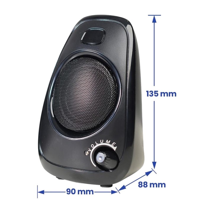 EWENT USB-Stereolautsprecher für Computer EW3527 2.0 6W RMS