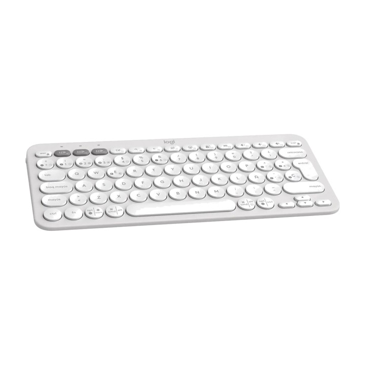 LOGITECH Kompakte Bluetooth-Multigerätetastatur auf Spanisch