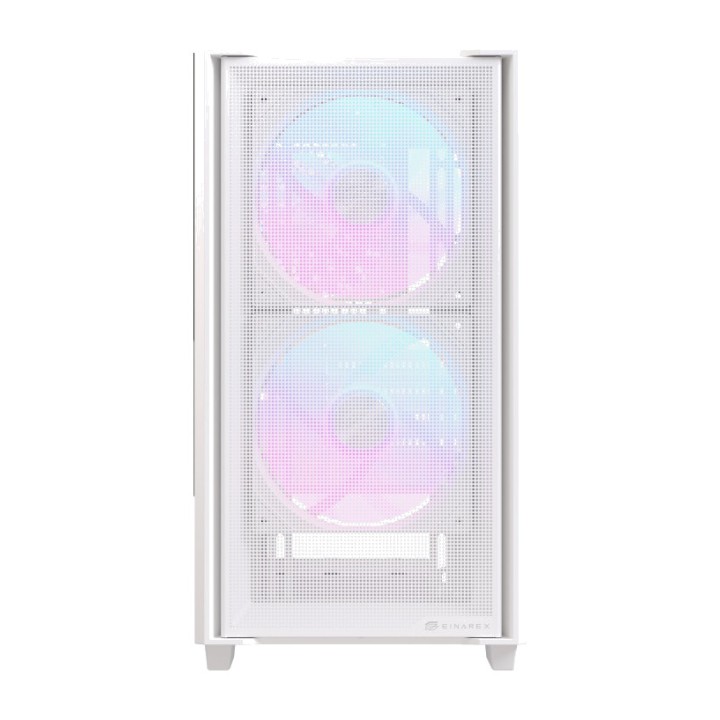 EINAREX Micro ATX gaming PC case with tempered glass PULSE