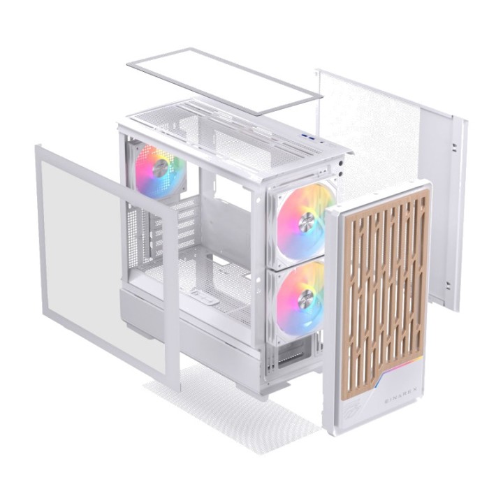 EINAREX Case gaming micro ATX con vetro temperato PULSE