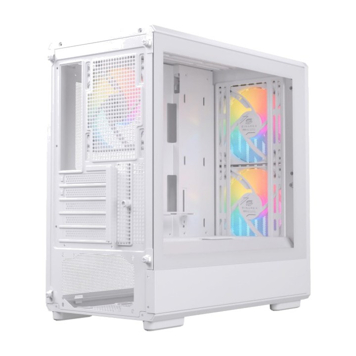 EINAREX Micro ATX gaming PC case with tempered glass PULSE