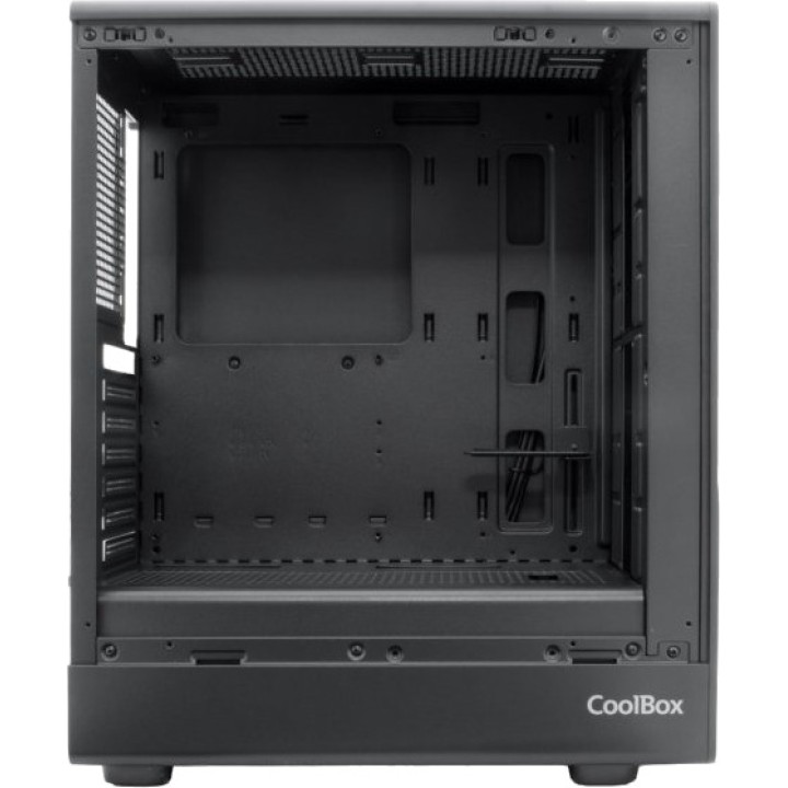 COOLBOX Mid-tower gaming computer case with tempered glass