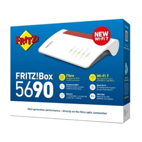 router wifi 7 per fibra ottica gpon e aon box 5690