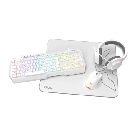pack gaming de teclado, ratón, auriculares y alfombrilla kenta 4en1-rgb