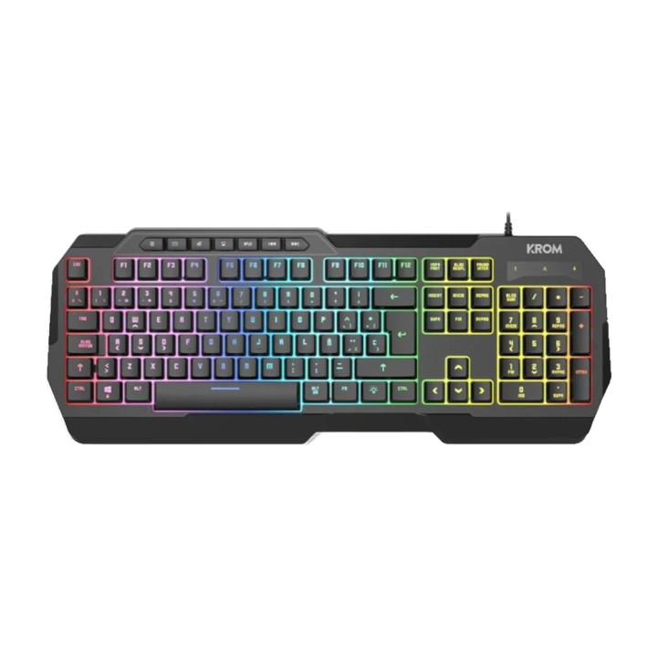 KROM Bundle gaming con tastiera, mouse, cuffie e tappetino