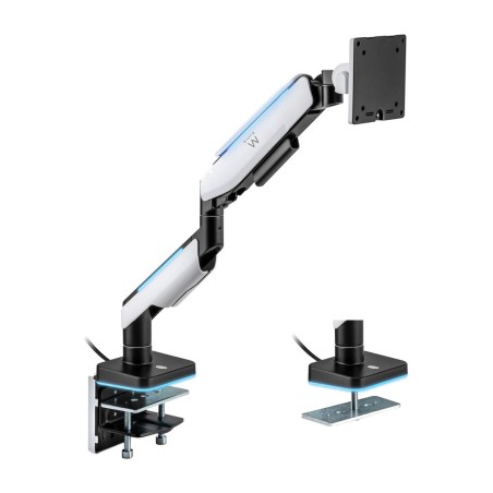 support de bureau avec bras à ressort à gaz et éclairage rgb pour moniteur ew1509 49" vesa-100x100 20kg