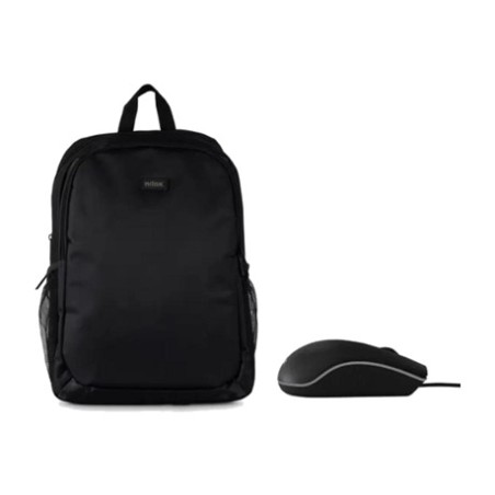 sac à dos pour ordinateur portable avec souris usb basic nxbkm010 15,6" 1000dpi