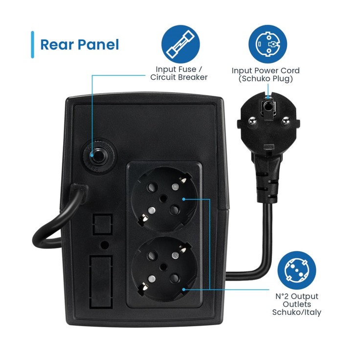 EWENT UPS line-interactive con stabilizzatore AVR EW3995
