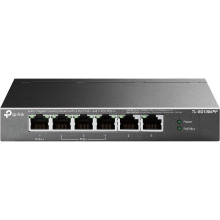 switch gigabit non gestito a 6 porte con alimentazione poe tl-sg1006pp 802.3bt