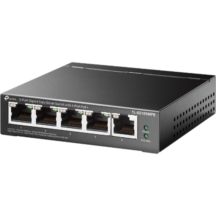 TP-LINK 5-Port-Gigabit-Managed-Switch mit 4 PoE+ TL-SG105MPE