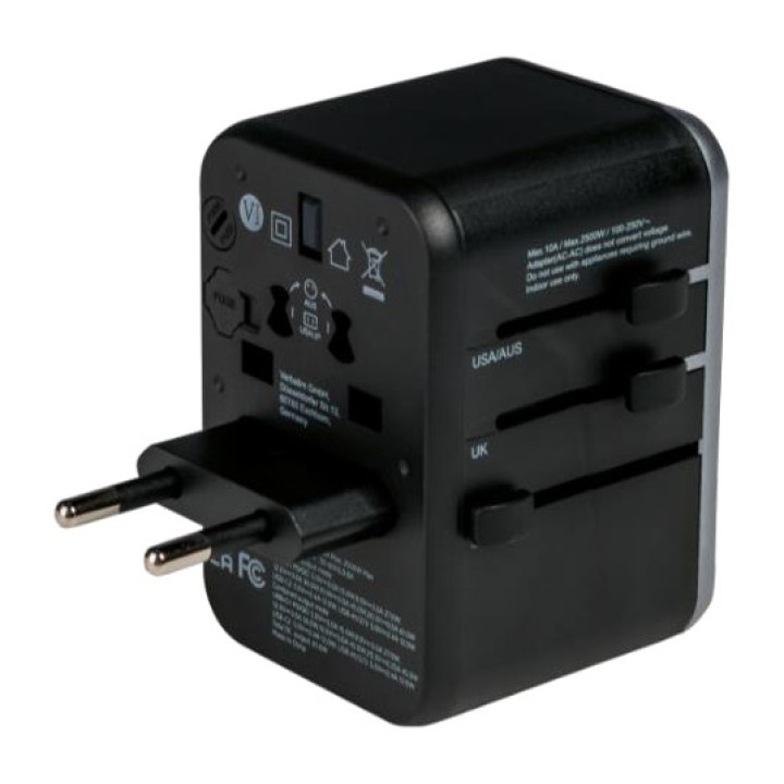 VERBATIM Univerzális dugaszadapter utazáshoz UTA-04-USB PD