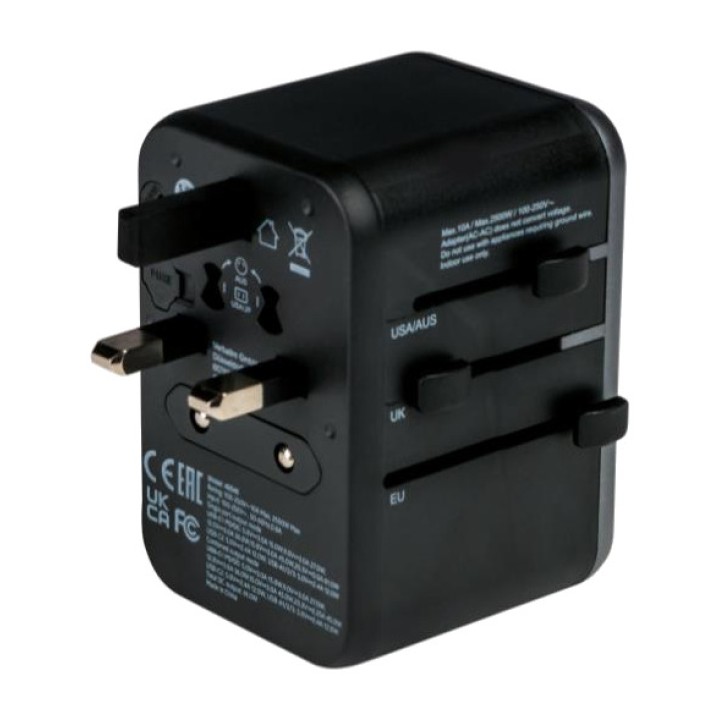 VERBATIM Universal προσαρμογέας φις για ταξίδι UTA-04-USB PD
