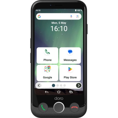 smartphone facile à utiliser pour les seniors, avec écran de 4,5 pouces et bouton sos aurora-a10 4g 64gb 4gb-ram