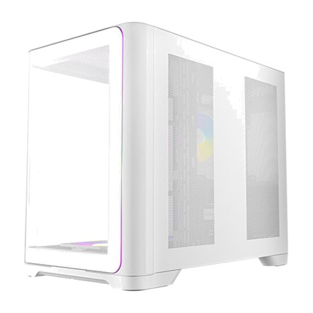caixa de pc semi-torradeira com vidro temperado curvo c5 curve atx-argb