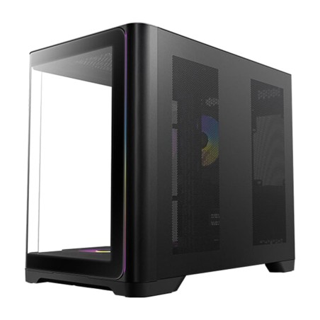 caixa de pc semi-torradeira com vidro temperado curvo c5 curve atx-argb