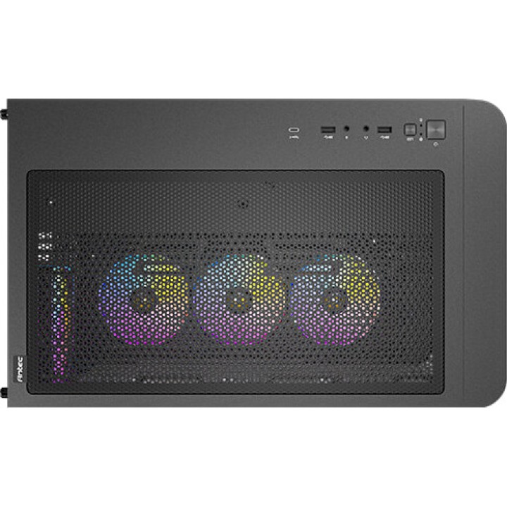 ANTEC Caixa de PC semi-torradeira com vidro temperado curvo
