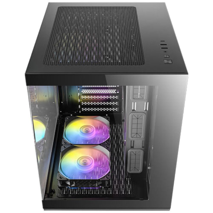 ANTEC Caja de PC minitorre con cristal templado CX60M