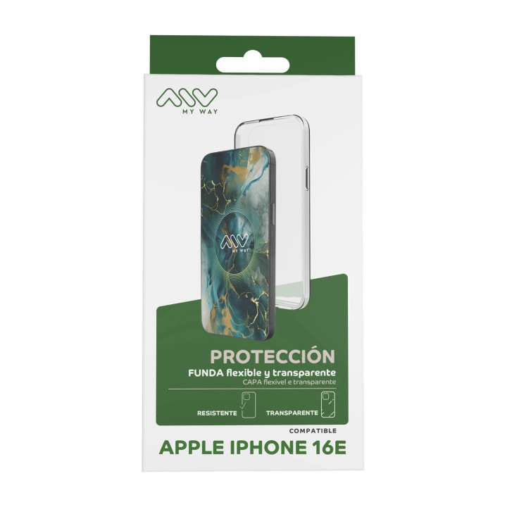 MYWAY Schlanke TPU-Handyhülle MWCRS0443 IPHONE-16E