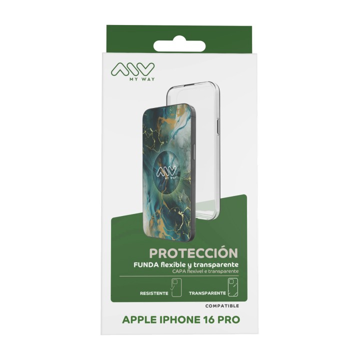 MYWAY Capa fina de TPU para celular MWCRS0390 IPHONE-16 PRO