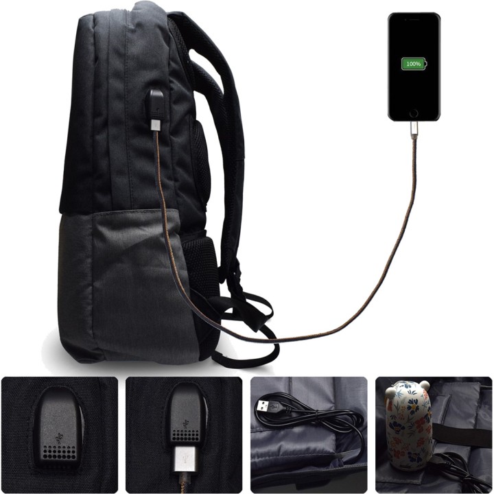 EWENT Sac à dos urbain pour ordinateur portable avec port de