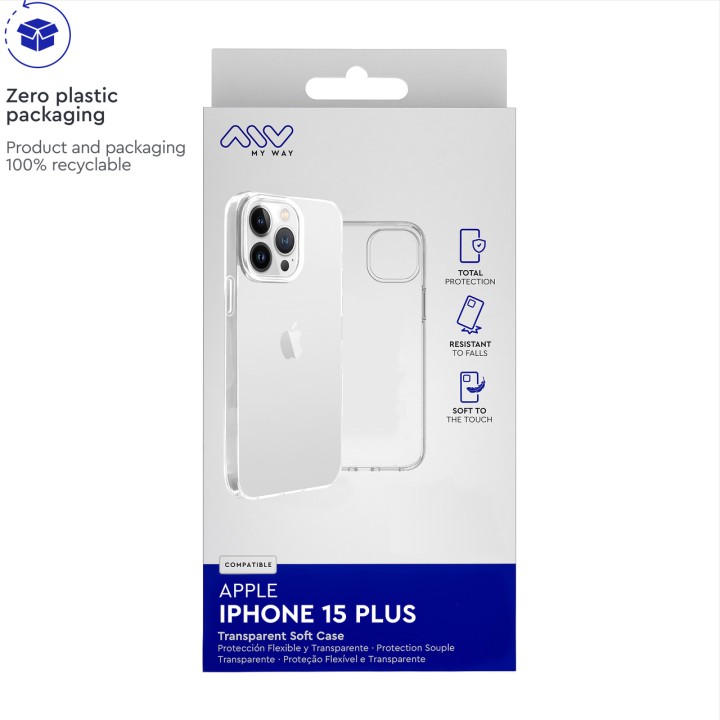 MYWAY Cienka obudowa TPU dla telefonu MWCRS0287 IPHONE-15