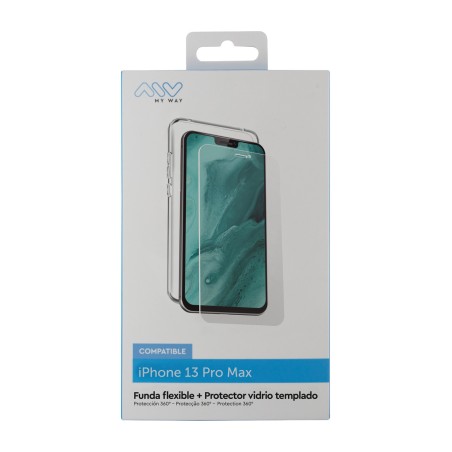 capa tpu com protetor de tela em vidro temperado para celular mwpak0031 iphone-13 pro max